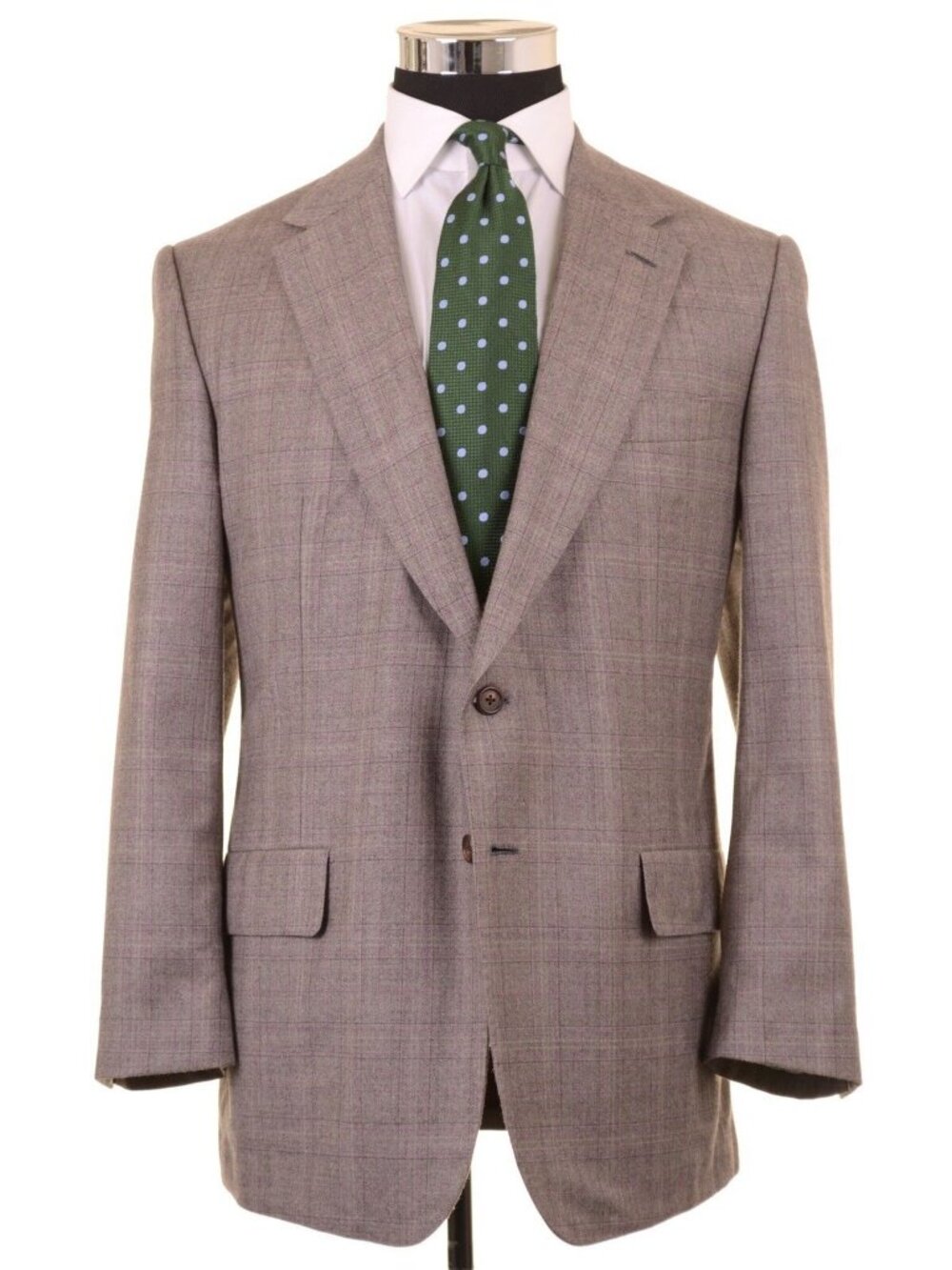 LNWOT Lutwyche Savile Row Wool Check Plaid Hand-Tailored Sport Coat US44